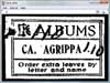 Agrippa label at start of poem's run