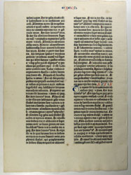 Leaf from Gutenberg Bible