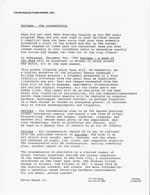 Press release regarding the December 9, 1992, transmission of Agrippa
