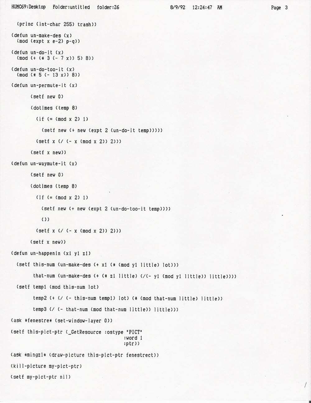 Agrippa prototype code, page 3