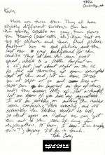 Last letter from the programmer